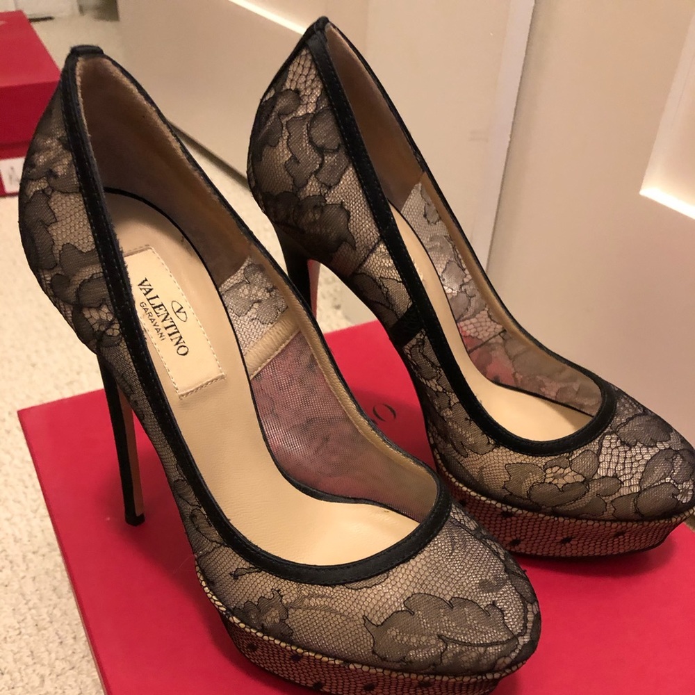 Valentino lace heels